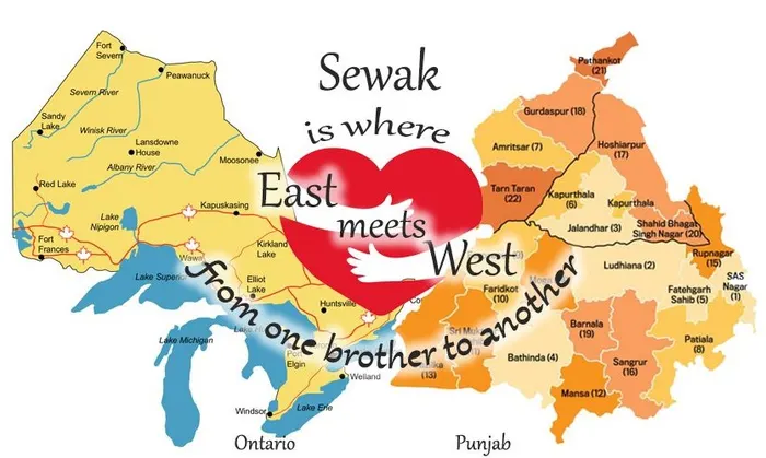 Sewak is where East meets West — from one brother to another. Ontario, Canada to Punjab, India.